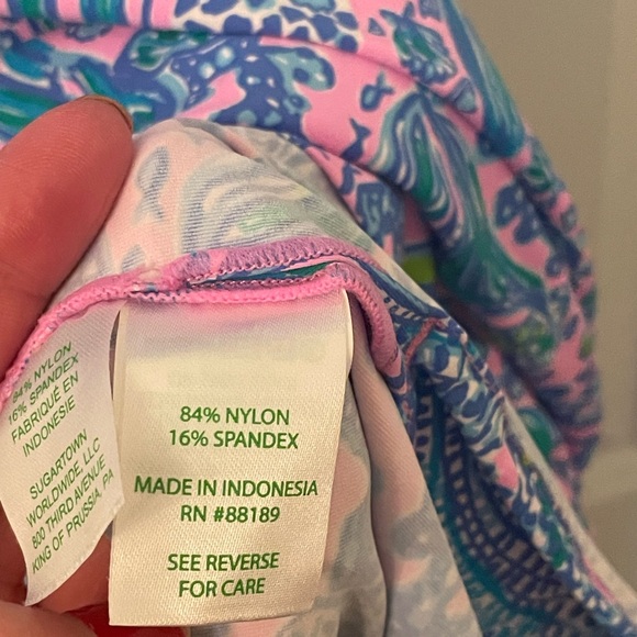 Lilly Pulitzer Pink and Blue Swim Cover-Up - Picture 6 of 9